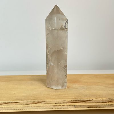 Natural Smoky Quartz Crystal Tower