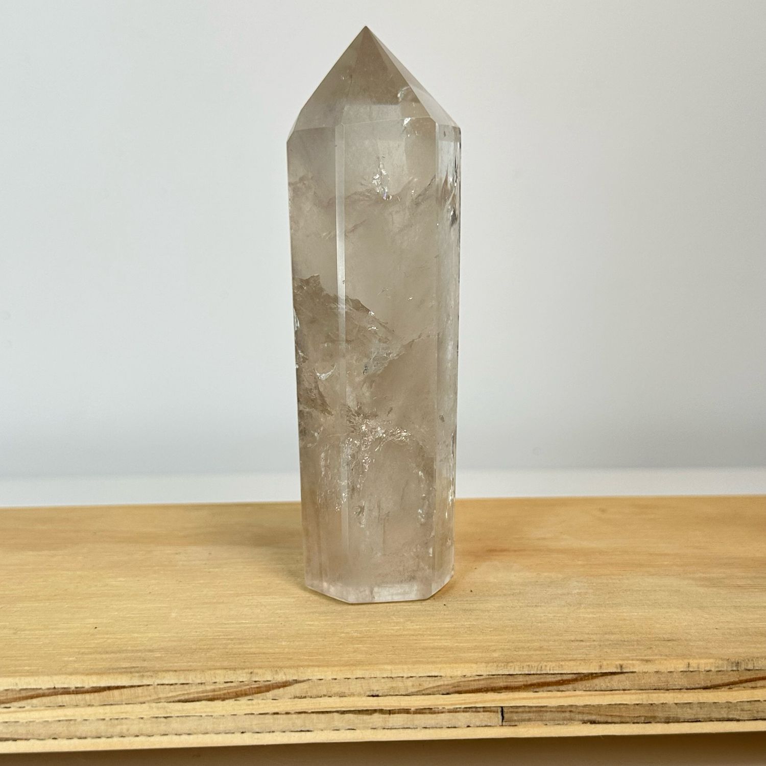 Natural Smoky Quartz Crystal Tower
