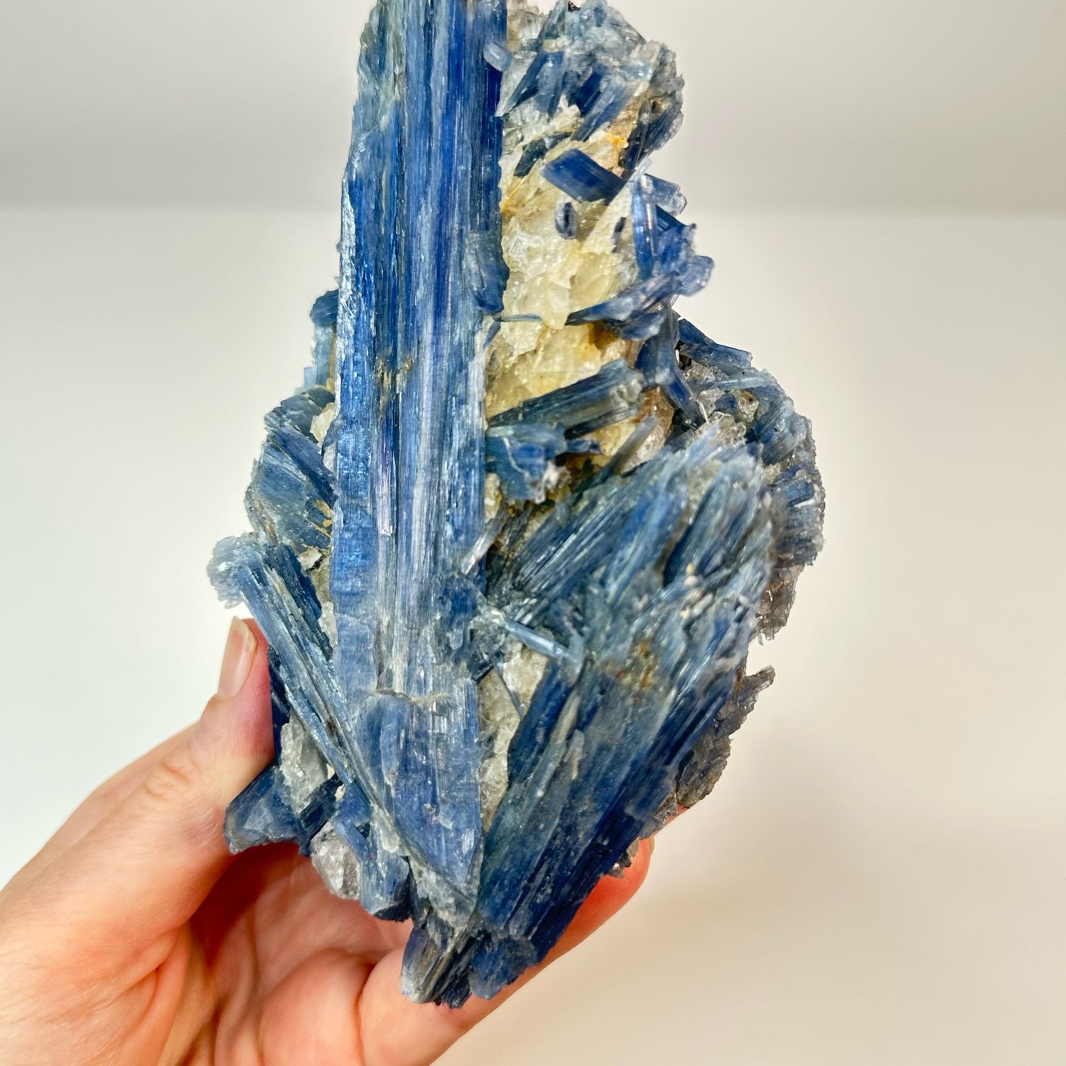 Blue Kyanite With Quartz And Garnet