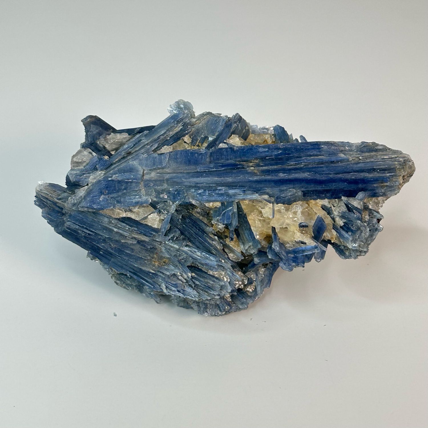 Blue Kyanite With Quartz And Garnet