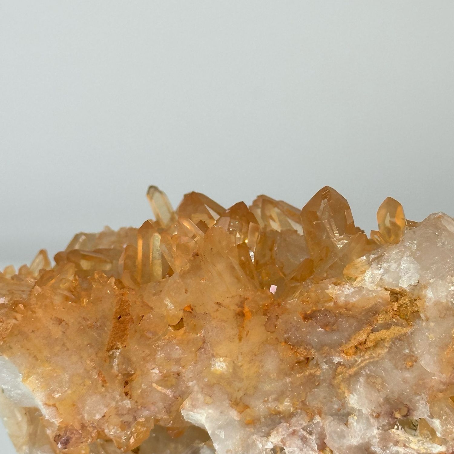 Tangerine Quartz Cluster