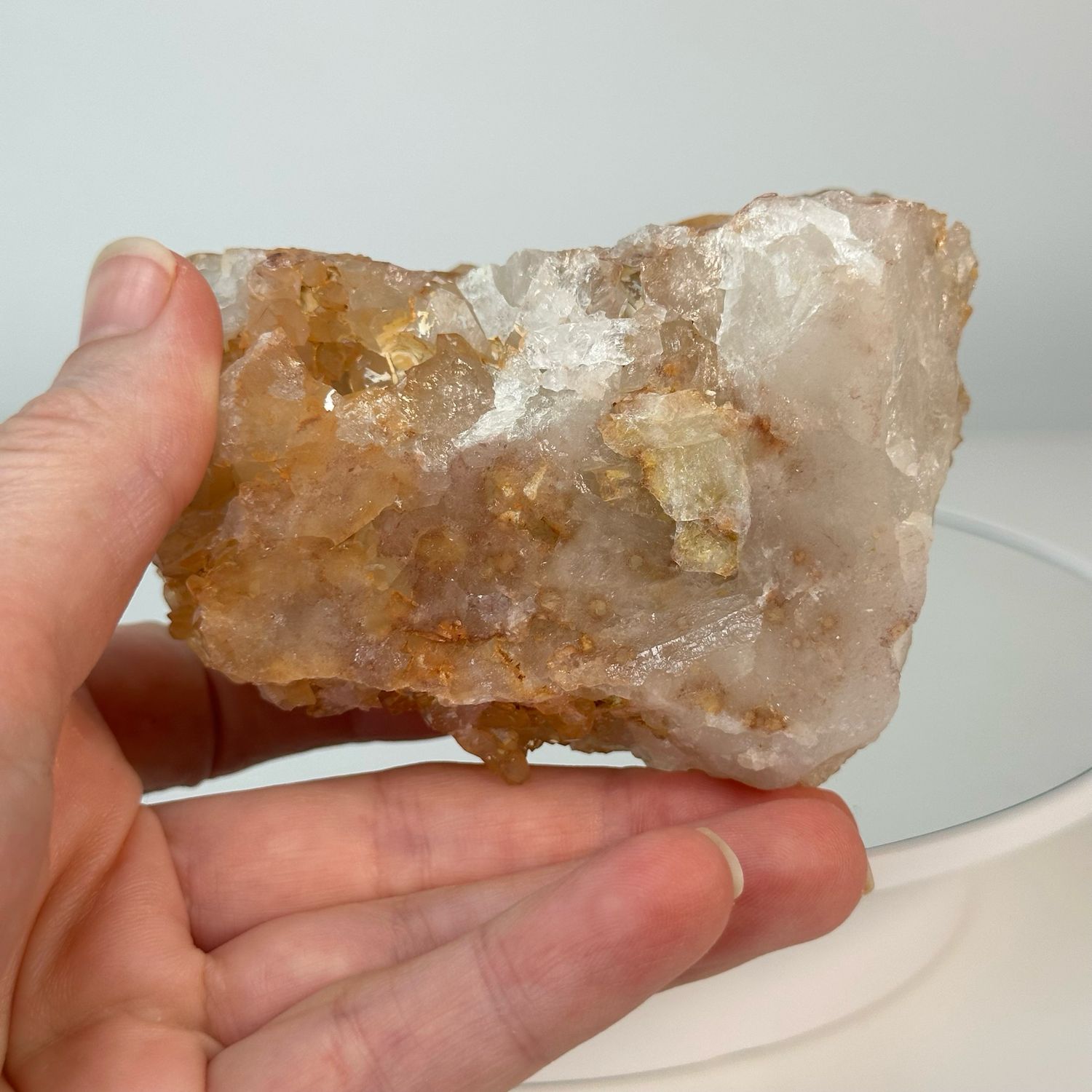 Tangerine Quartz Cluster