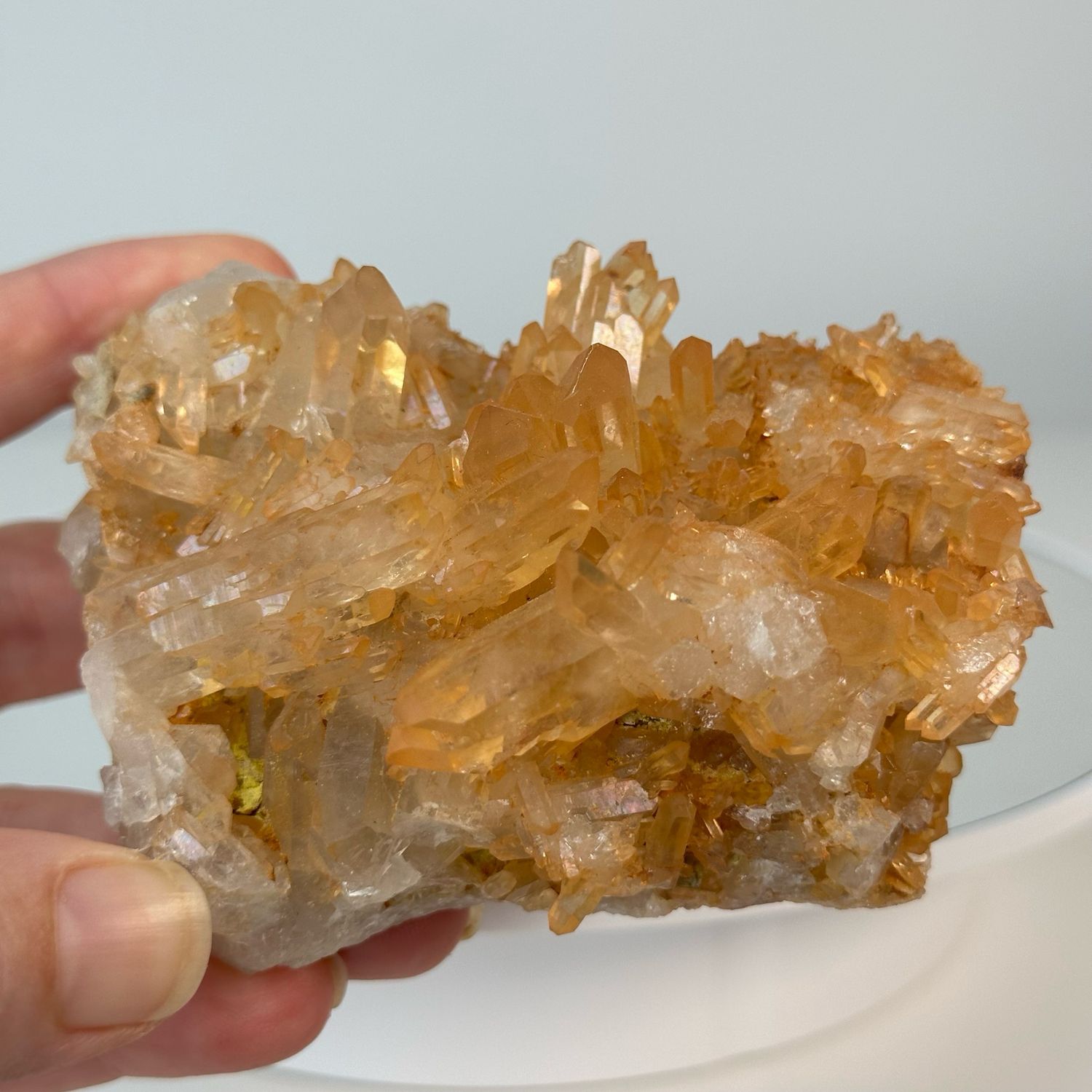 Tangerine Quartz Cluster