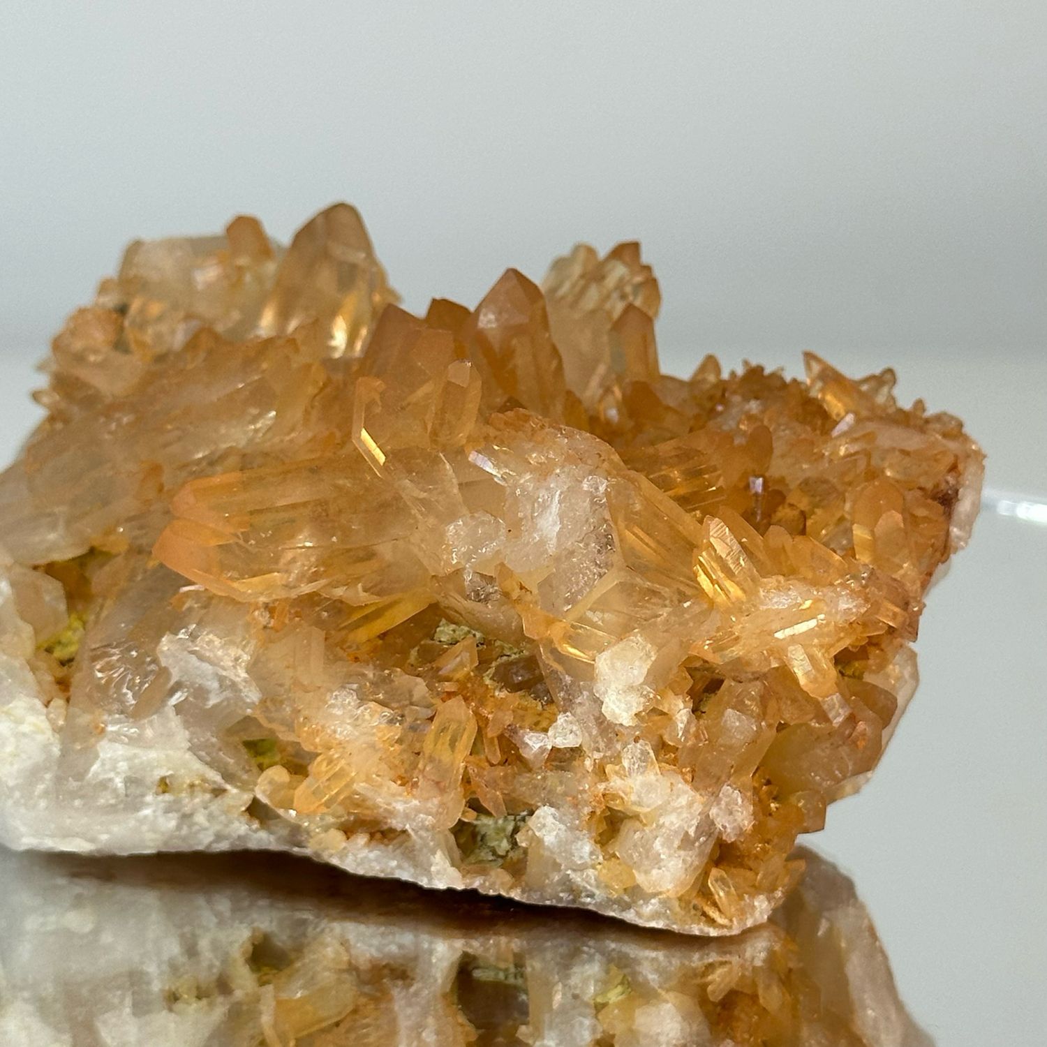 Tangerine Quartz Cluster