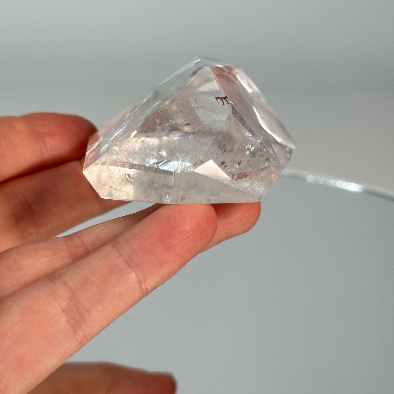 Clear Quartz Faceted Crystal