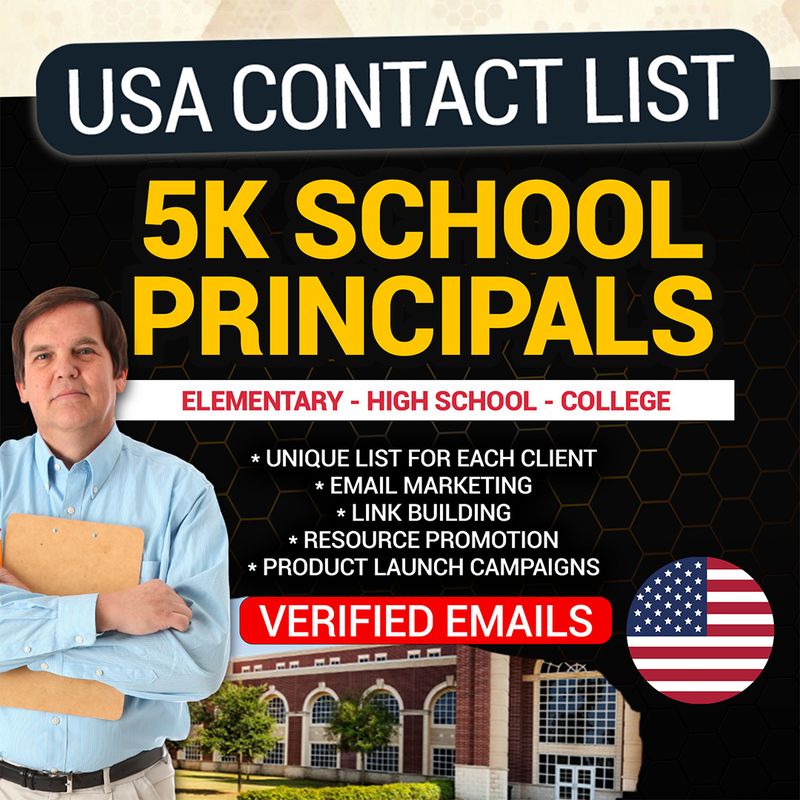 USA School Principals - 5K Verified Contacts