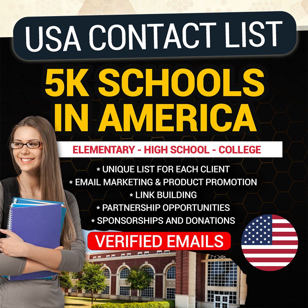USA Schools - 5k Verified Contacts