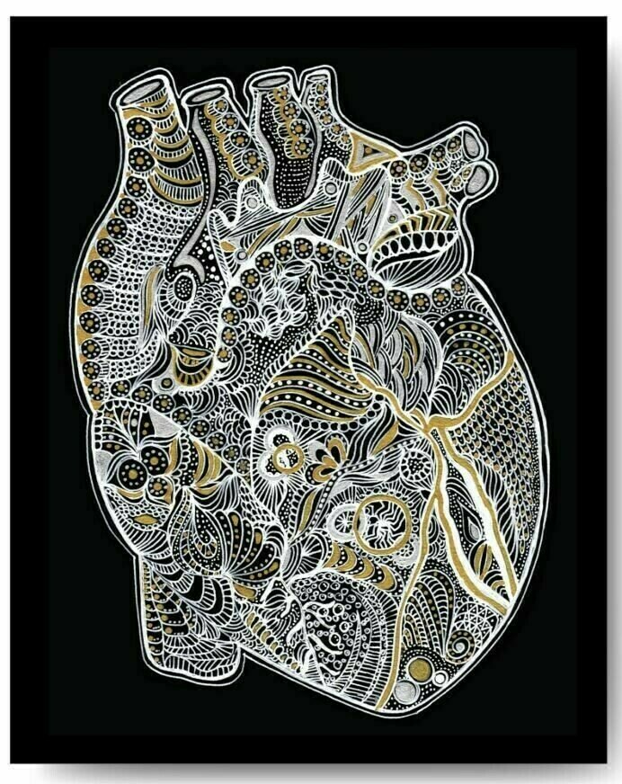 Metallic Heart - 8x10 Print