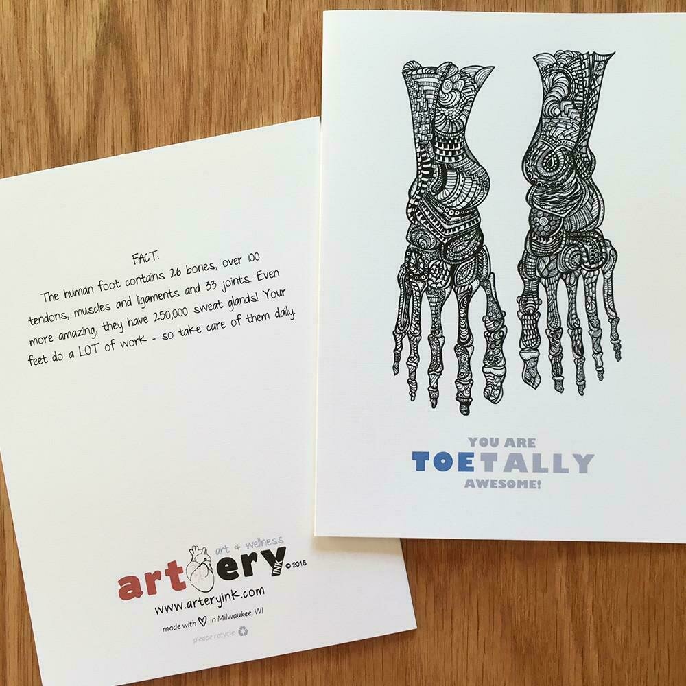You Are Toetally Awesome - Any Occasion Card