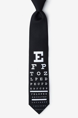 Eye Chart Black Tie