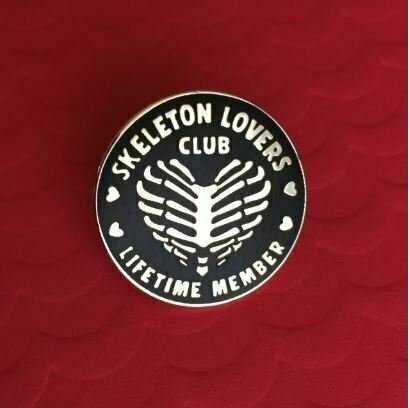 Skeleton Lovers Club Pin