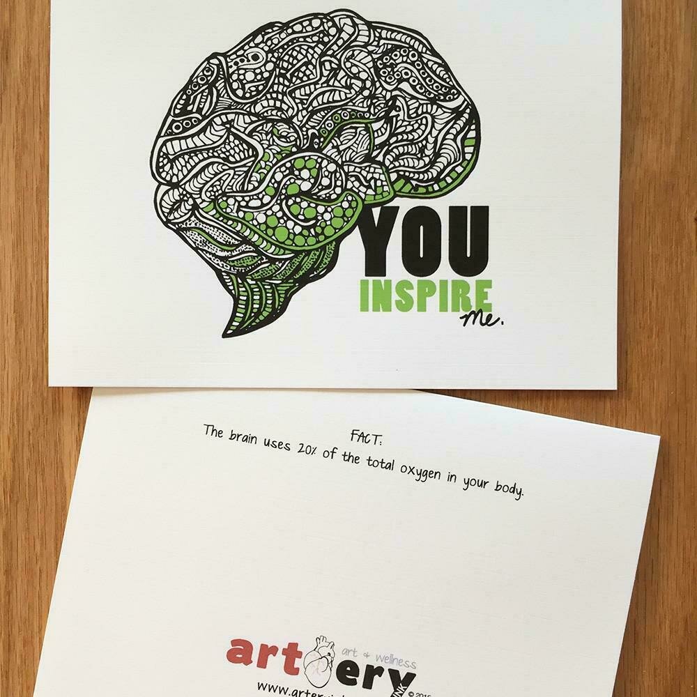 You Inspire Me - Any Occasion Brain Card