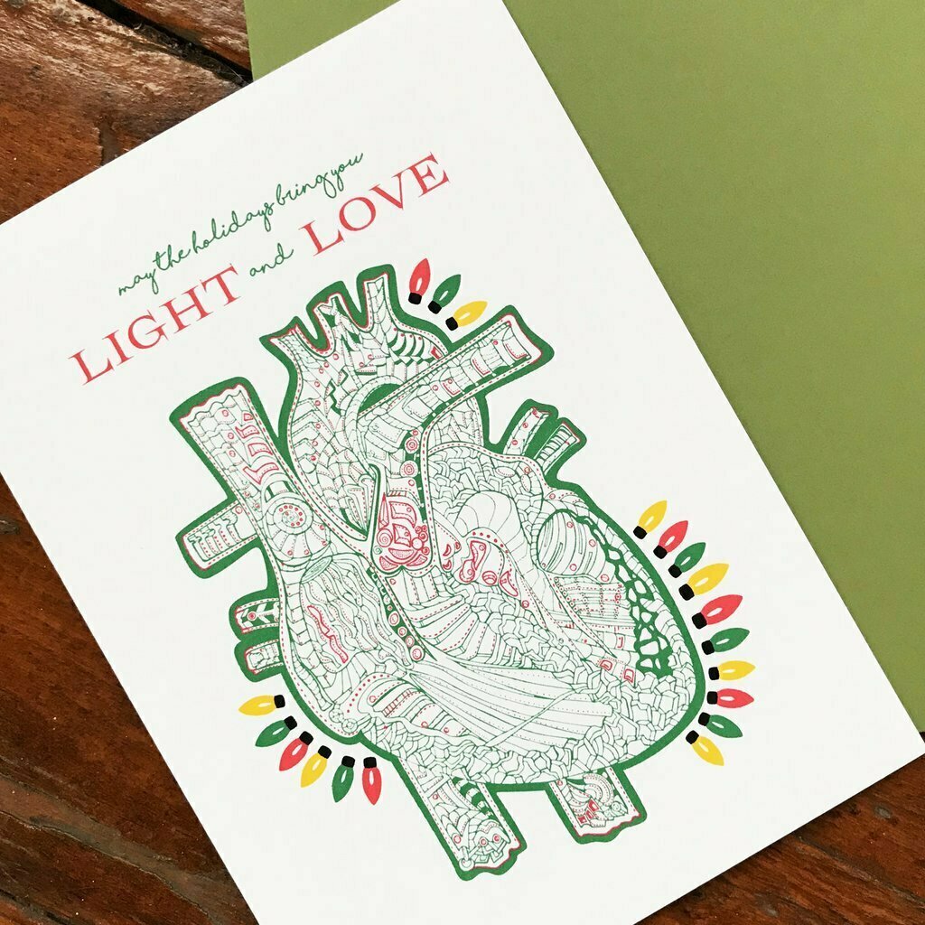 Bright Heart Holiday Card