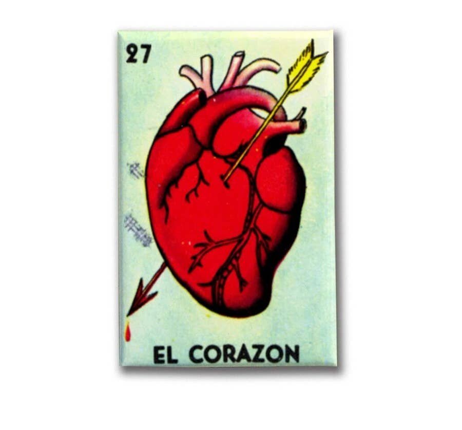 El Corazon Loteria Magnet