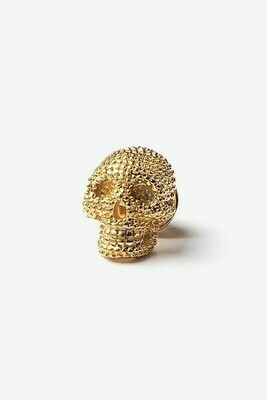 Gold Skull Lapel Pin