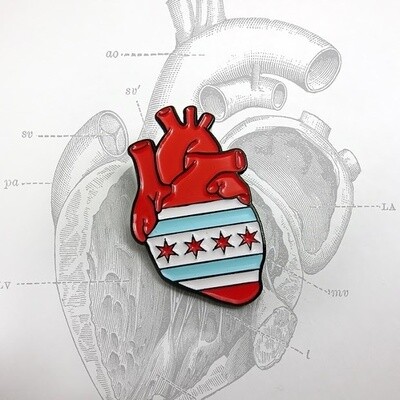 CHICAGO Heart Pin