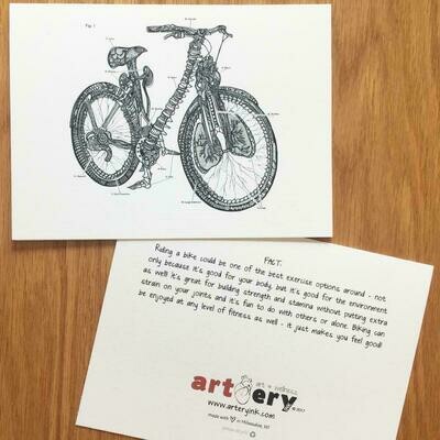 Anatomical Bicycle - Any Occasion Bike Card