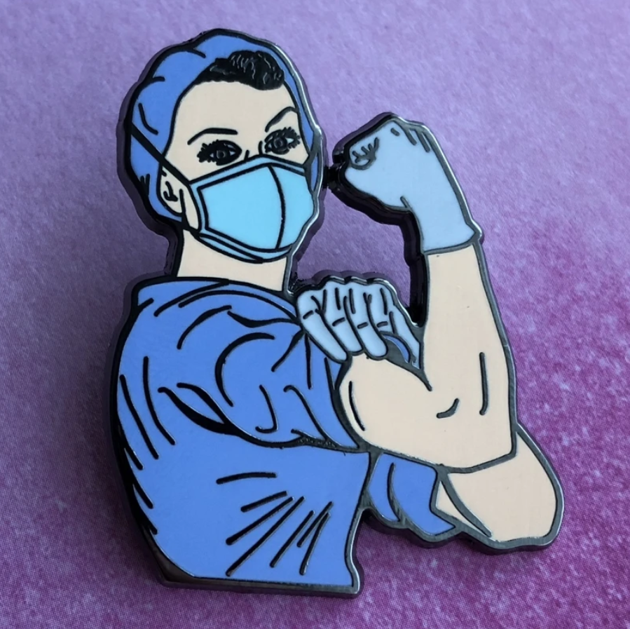 Rosie the Medical Professional Pin