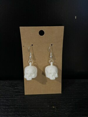 3D Printed Trephined Skull Earrings