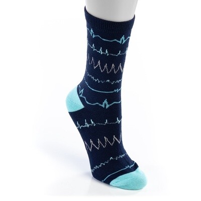 Navy Rhythm Unisex Nurse Socks
