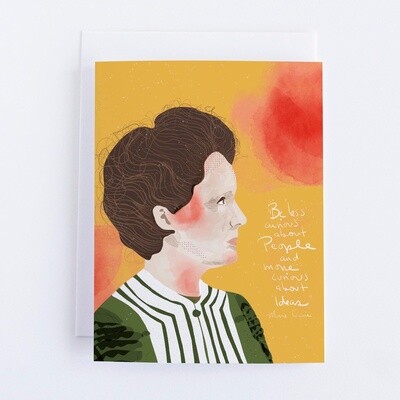 Marie Curie Greeting Card