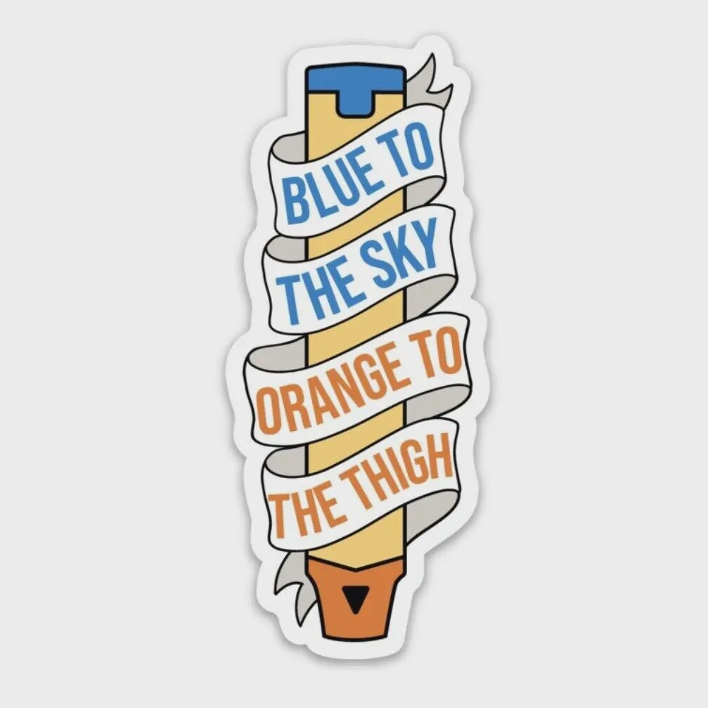 EpiPen Decal (Blue to the sky, orange to the thigh) Museum Store International Museum of