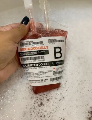 IV Bag Bubble Bath- Red Type B