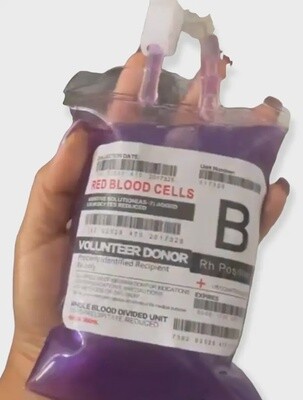 IV Bag Bubble Bath- Purple