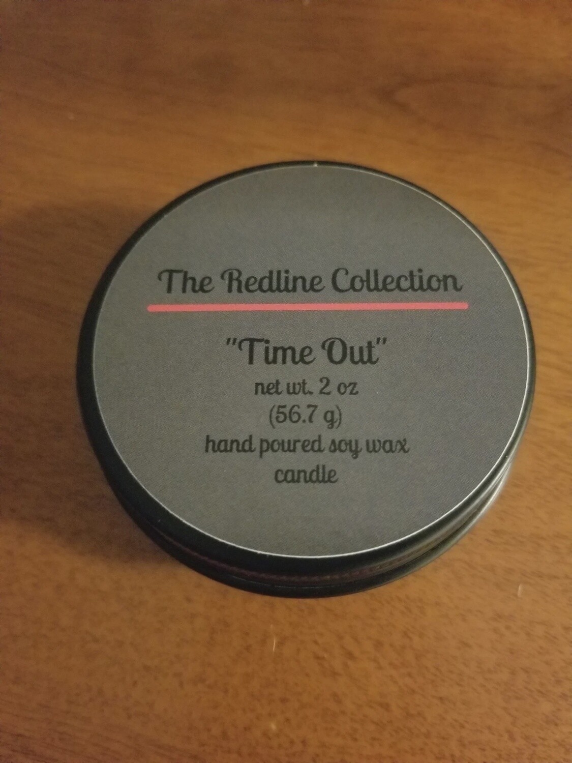 The Redline Collection &quot;Time Out&quot; 2 oz. Candle Tin