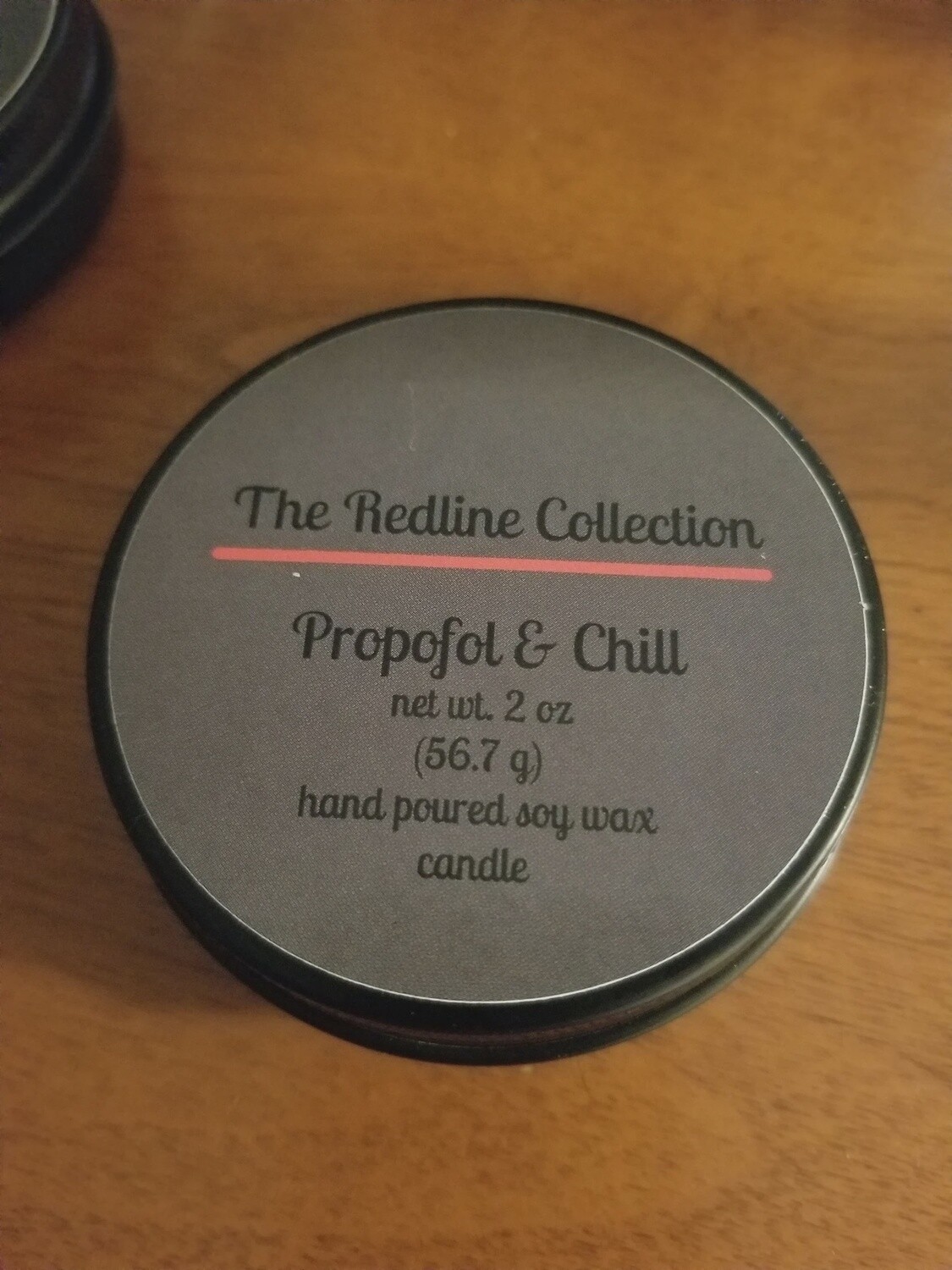 The Redline Collection Propofol &amp; Chill 2 oz. Candle Tin