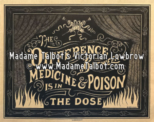 Difference Between Medicine & Poison Poster