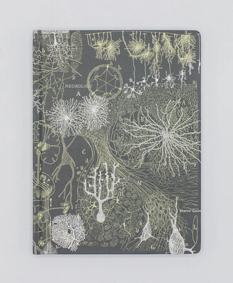 Neurons Hardcover Lined & Grid Notebook