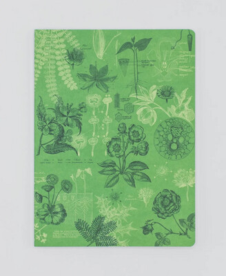 Green Medicinal Botany Softcover Notebook