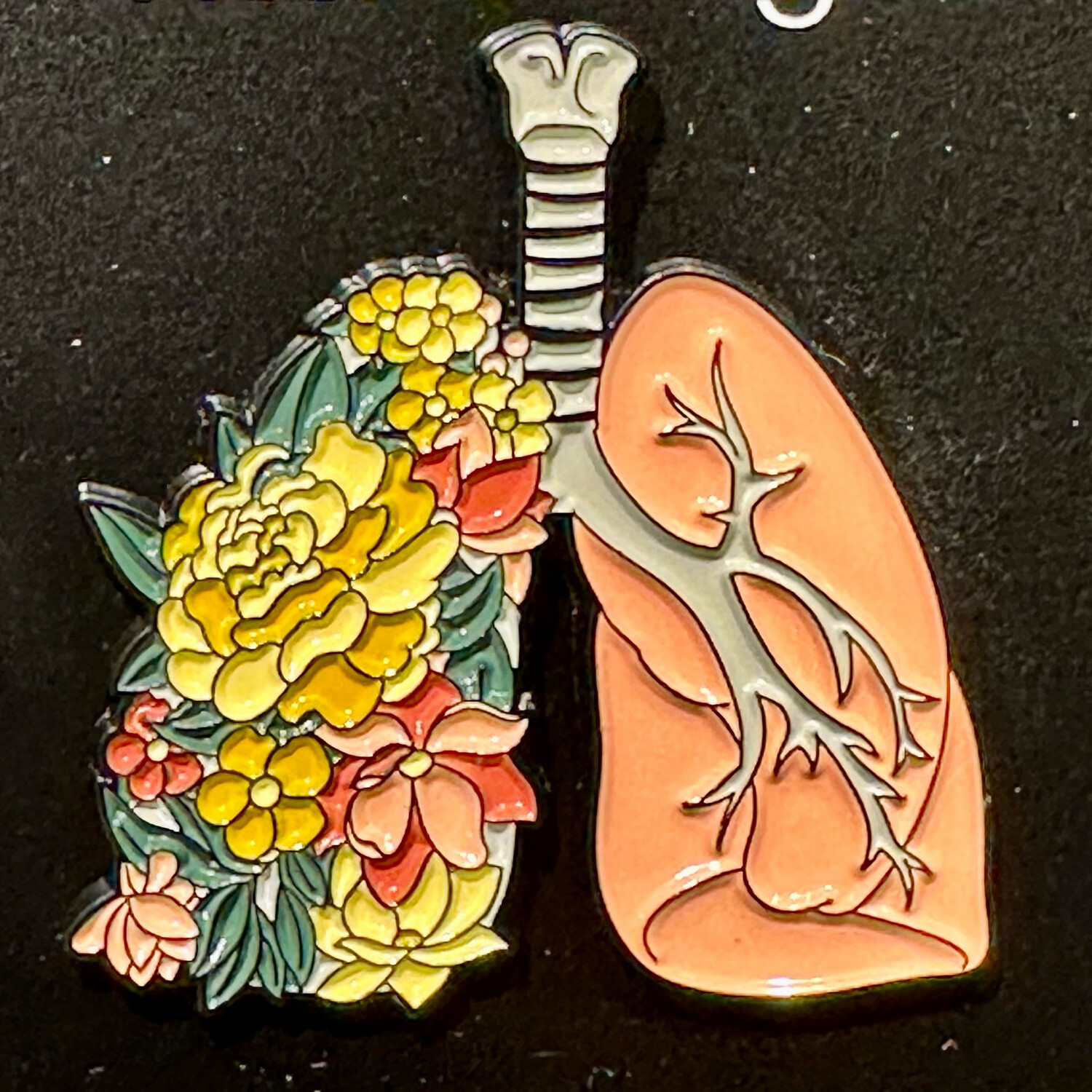 Floral Lung Pin