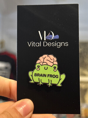 Brain Frog Pin