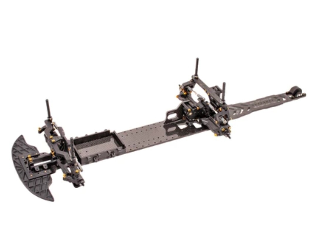 R1 Wurks DC1 Drag Car Chassis Kit - Aluminum Laydown With V1 Shocks