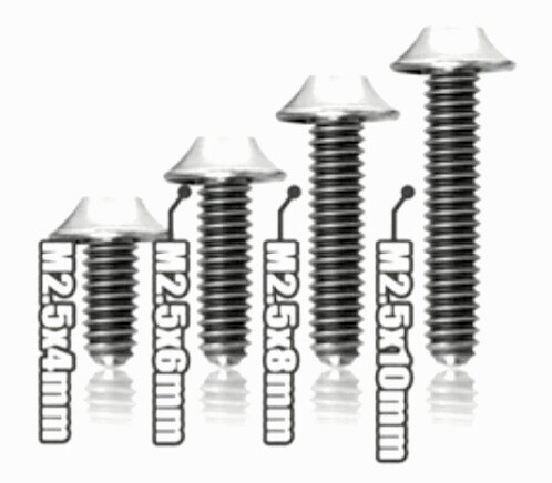 Klinik UFO Head Titanium Screw M2.5x6mm