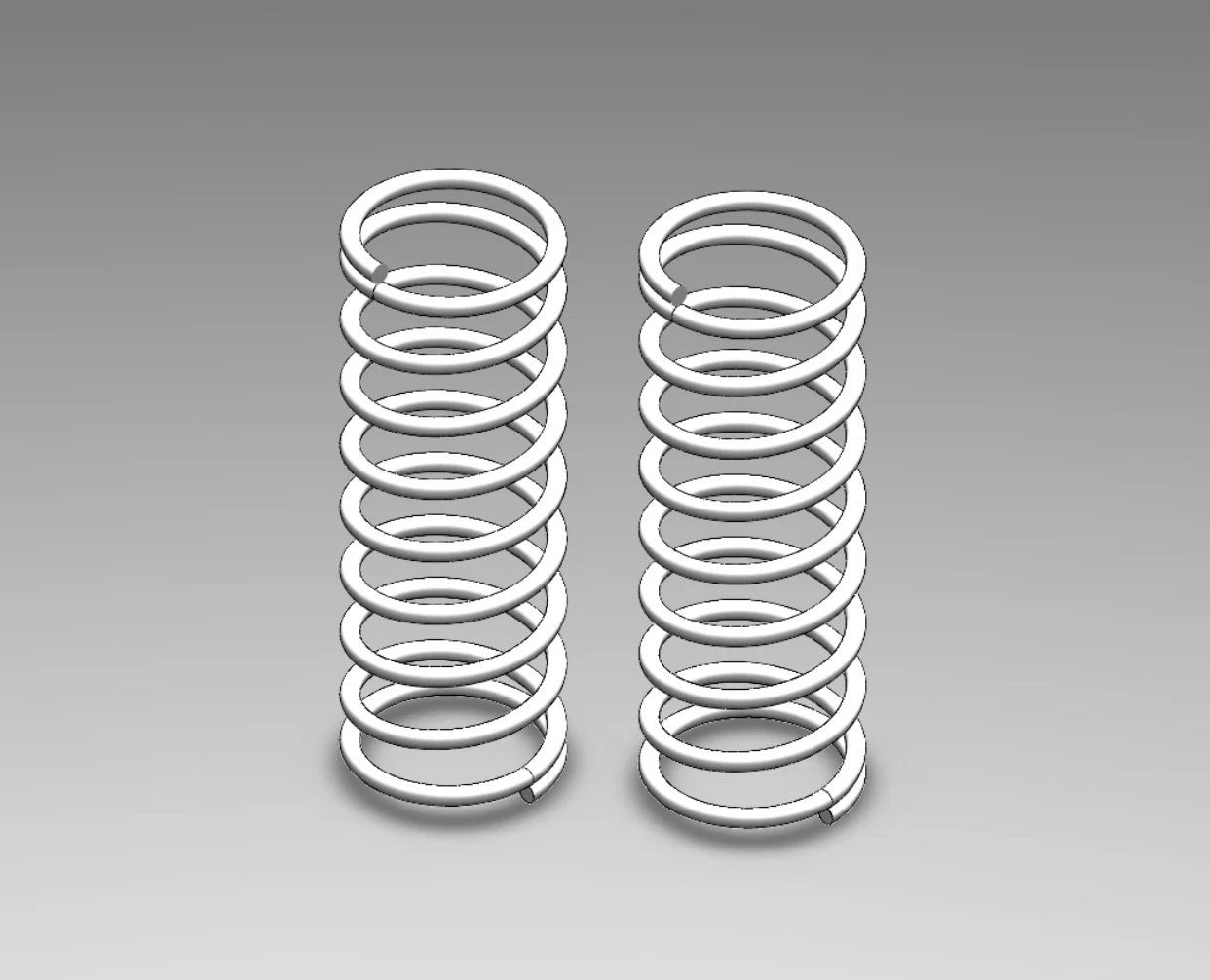 R1WURKS DC1 V1 Short Damper Spring Pair - White 4lb
