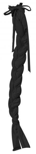 Braid in Tail Bag, Color: Black