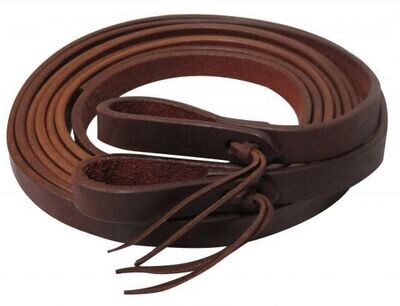 8ft x 3/4&quot; Oiled Harness Leather Split Reins - Work Range