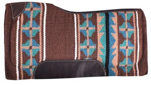 Brown and Turquoise Memory Felt Bottom Pad