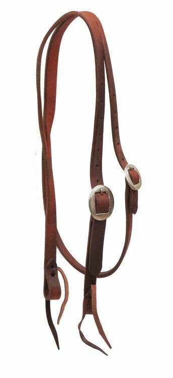 Dark oil Split ear headstall - Work Range