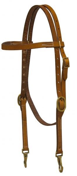 Browband Headstall With Bit Snaps
