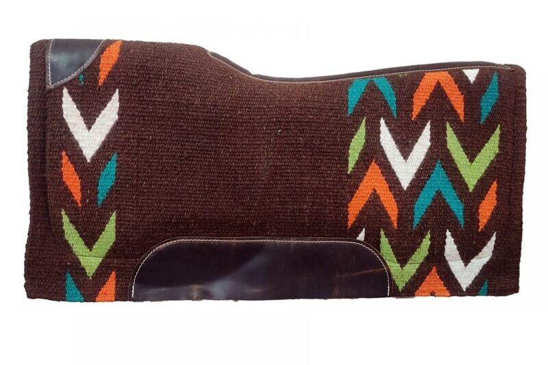 Teal, White, Orange and Brown Memory felt Bottom pad