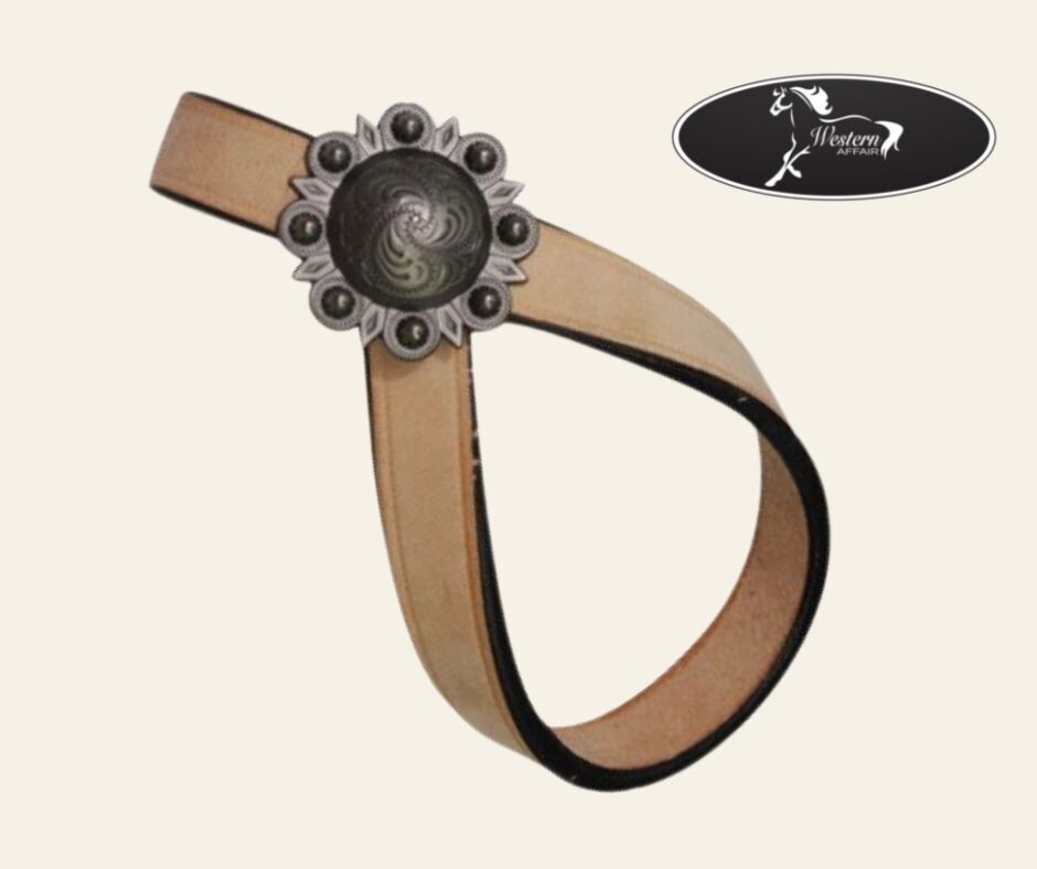 ​Leather Tie down Keeper, Color: Light