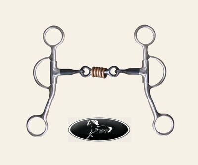 SS 5&quot; Dog Bone Snaffle with Rings