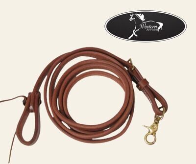 ​5/8&quot; X 8&#39; Oiled Harness Leather Adjustable Roping Rein