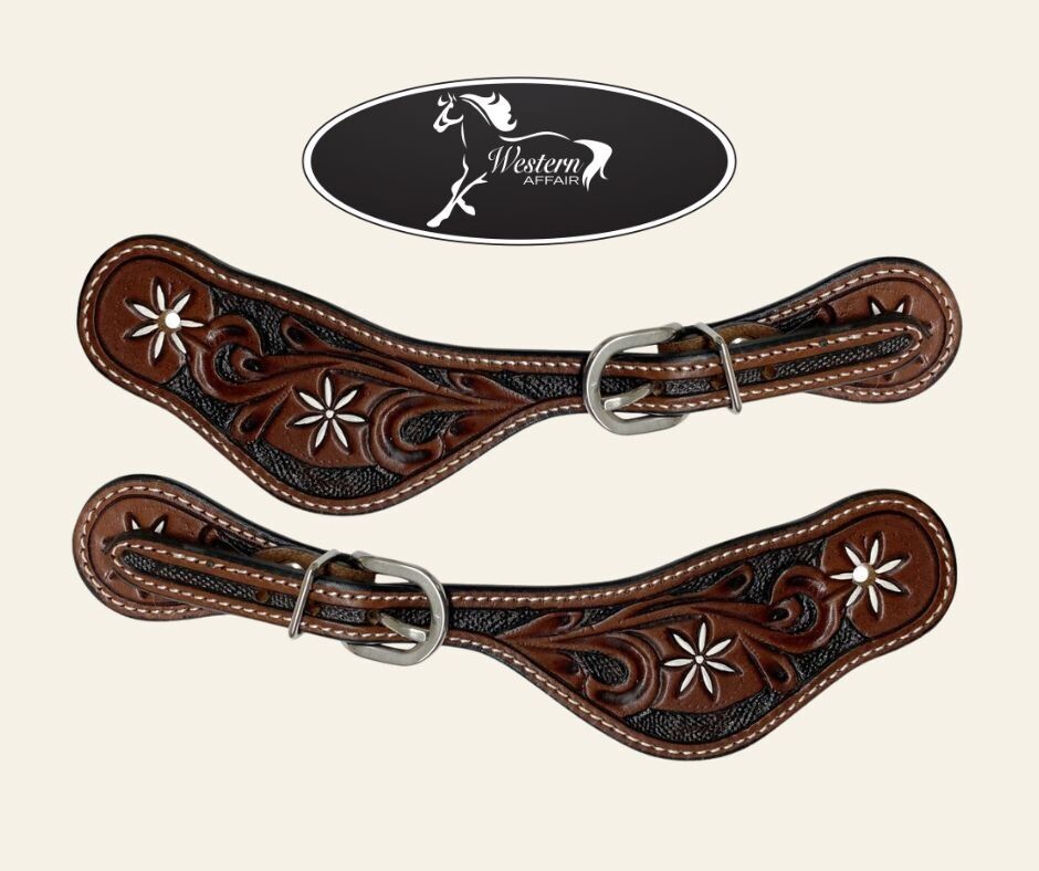 ​Ladies Size Argentina Cow Leather Dark Oil Spur Straps