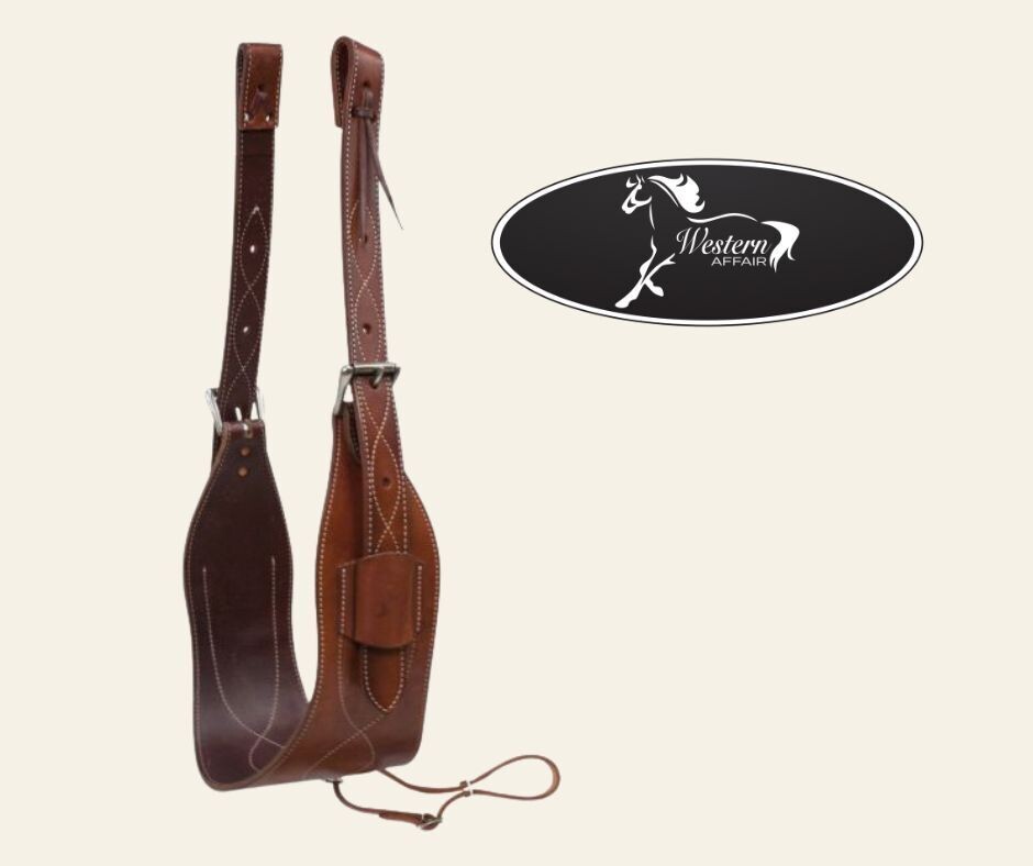 ​7&quot; wide contoured Argentina Cow Leather back cinch