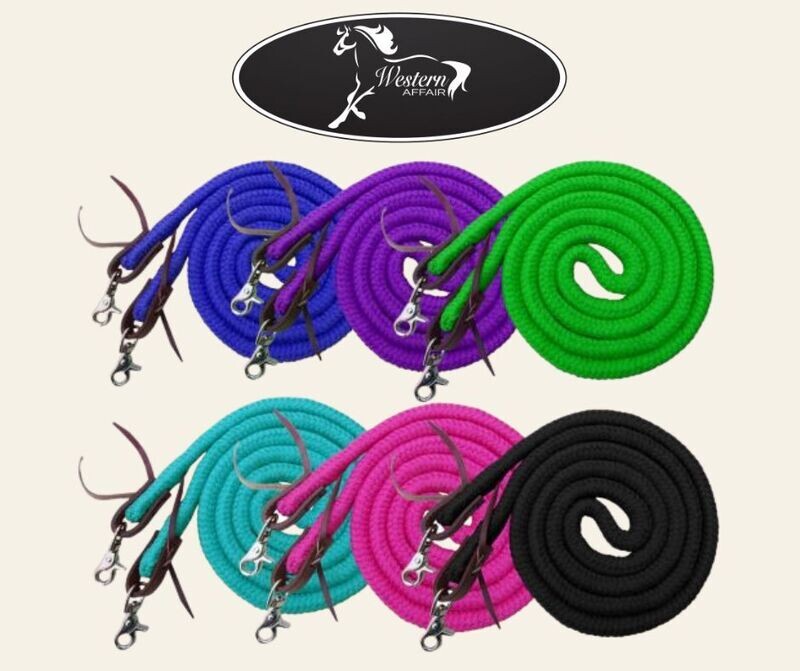Showman 8&#39; Soft Cotton Reins